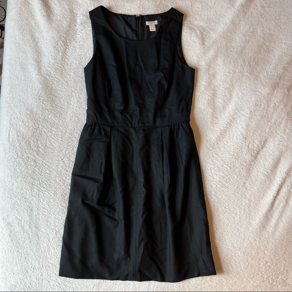 J. Crew Little Black Dress Sleeveless Short Sheath Goth Formal LBD